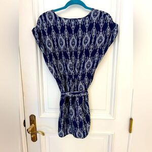 Mini collared shirt dress